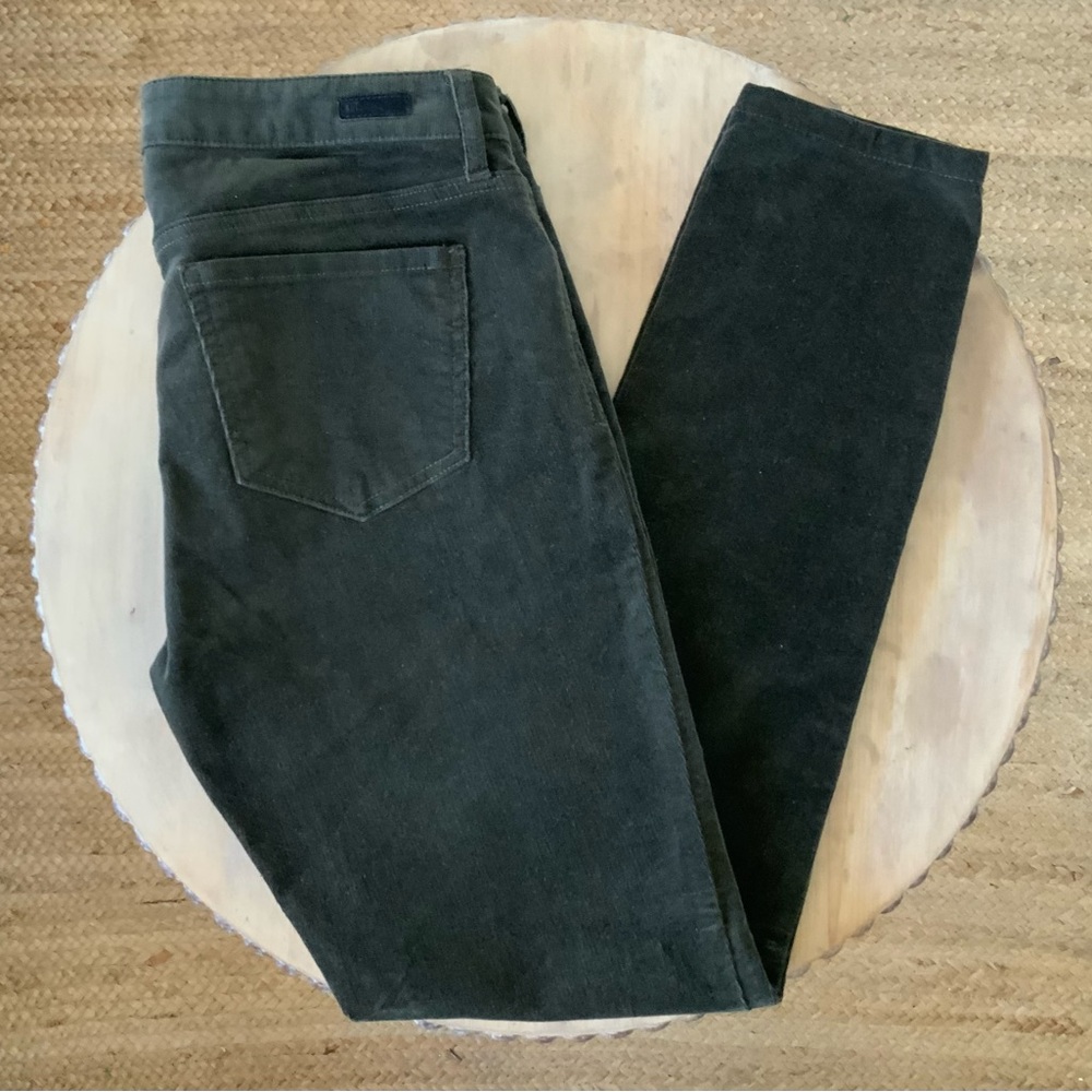 Kut from the Kloth, Diana,  Corduroy Relaxed Fit Skinny (Artichoke), Sz 8